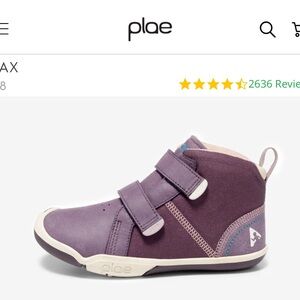 PLAE- Max- Response Blush - PLAE Kids Hi-top Sneakers Size 3